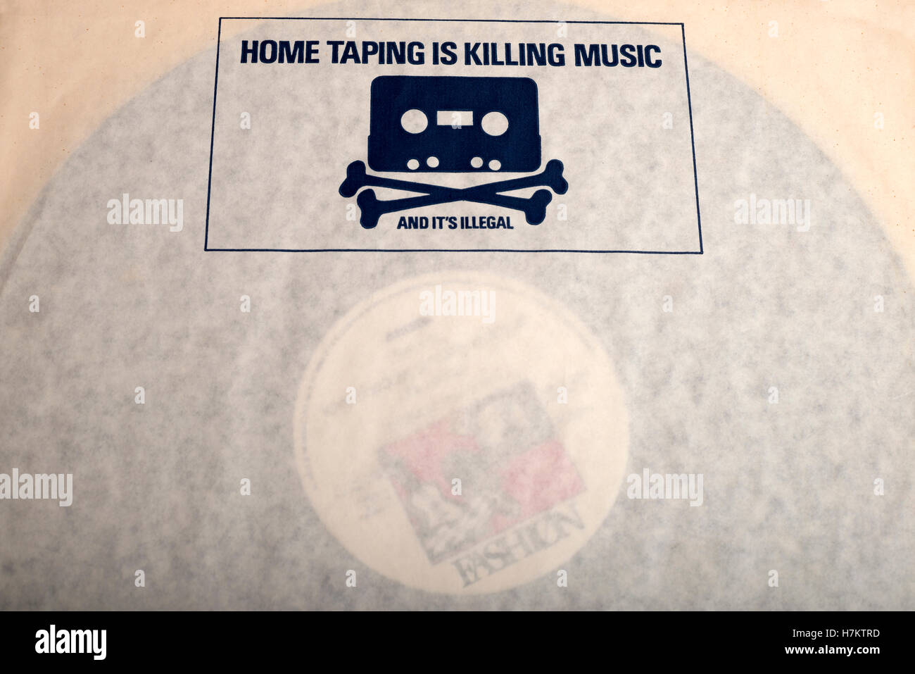 Home Taping is killing music Banque D'Images