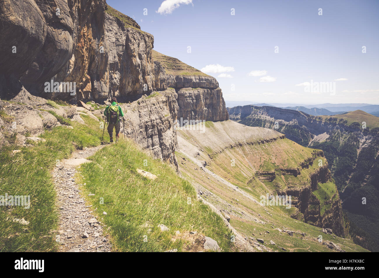 'Faja de las Flores, parc national Ordesa y Monte Perdido, Espagne Banque D'Images