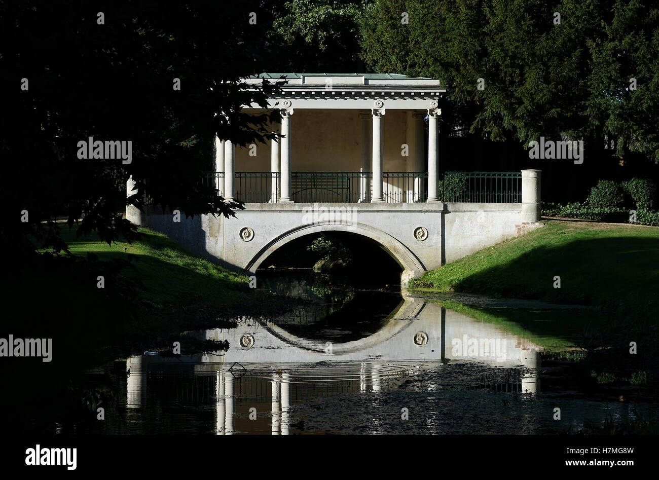 Pont palladien à Audley fin Banque D'Images
