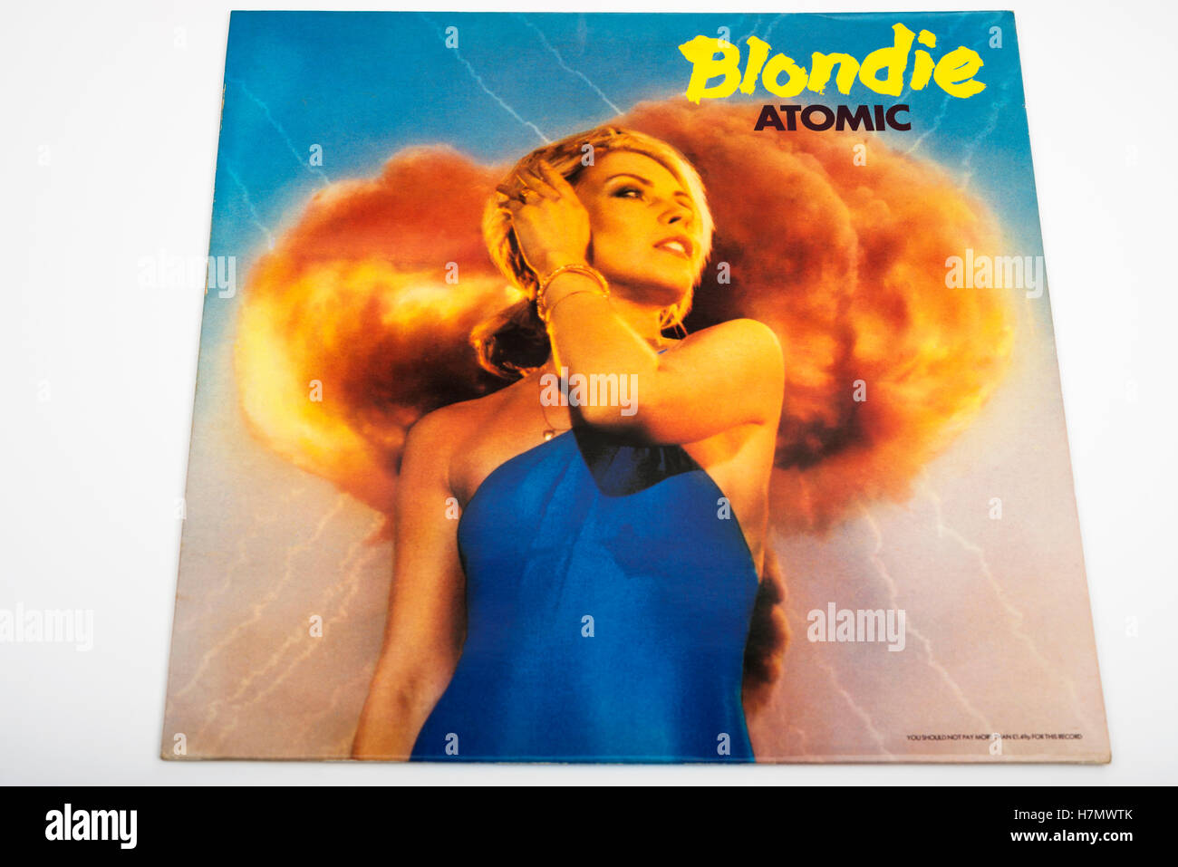 Blondie Atomic record de 12 pouces Banque D'Images