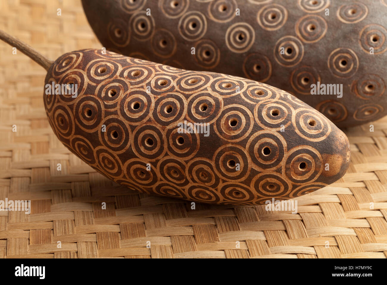 Instrument de percussion africaine close up Banque D'Images