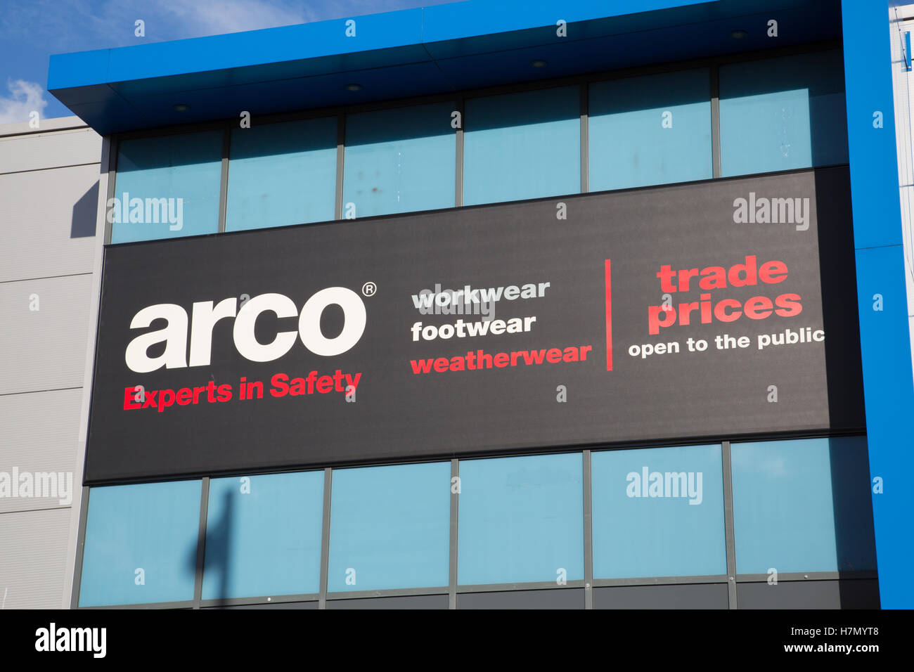 Arco trade center signage Banque D'Images