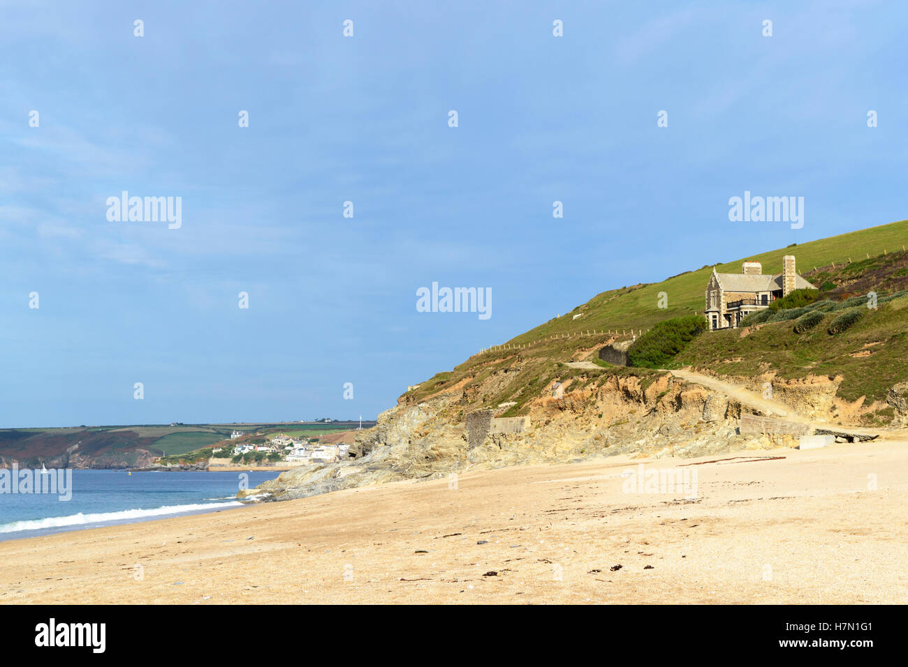 La plage de Loe Bar près de Helston en Cornouailles, Royaume-Uni Banque D'Images
