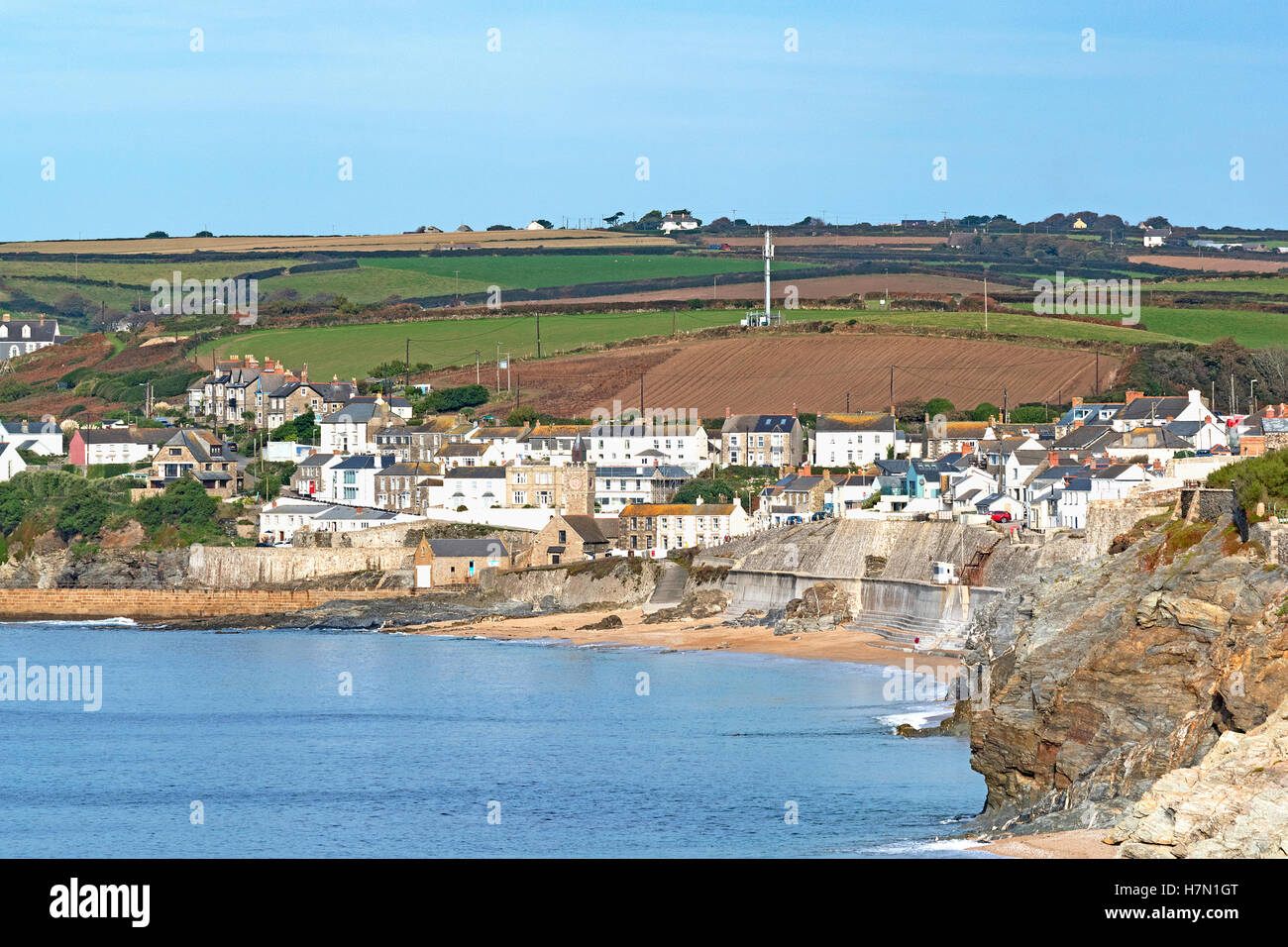Le village côtier de près de Porthleven Helston en Cornouailles, Angleterre, RU Banque D'Images