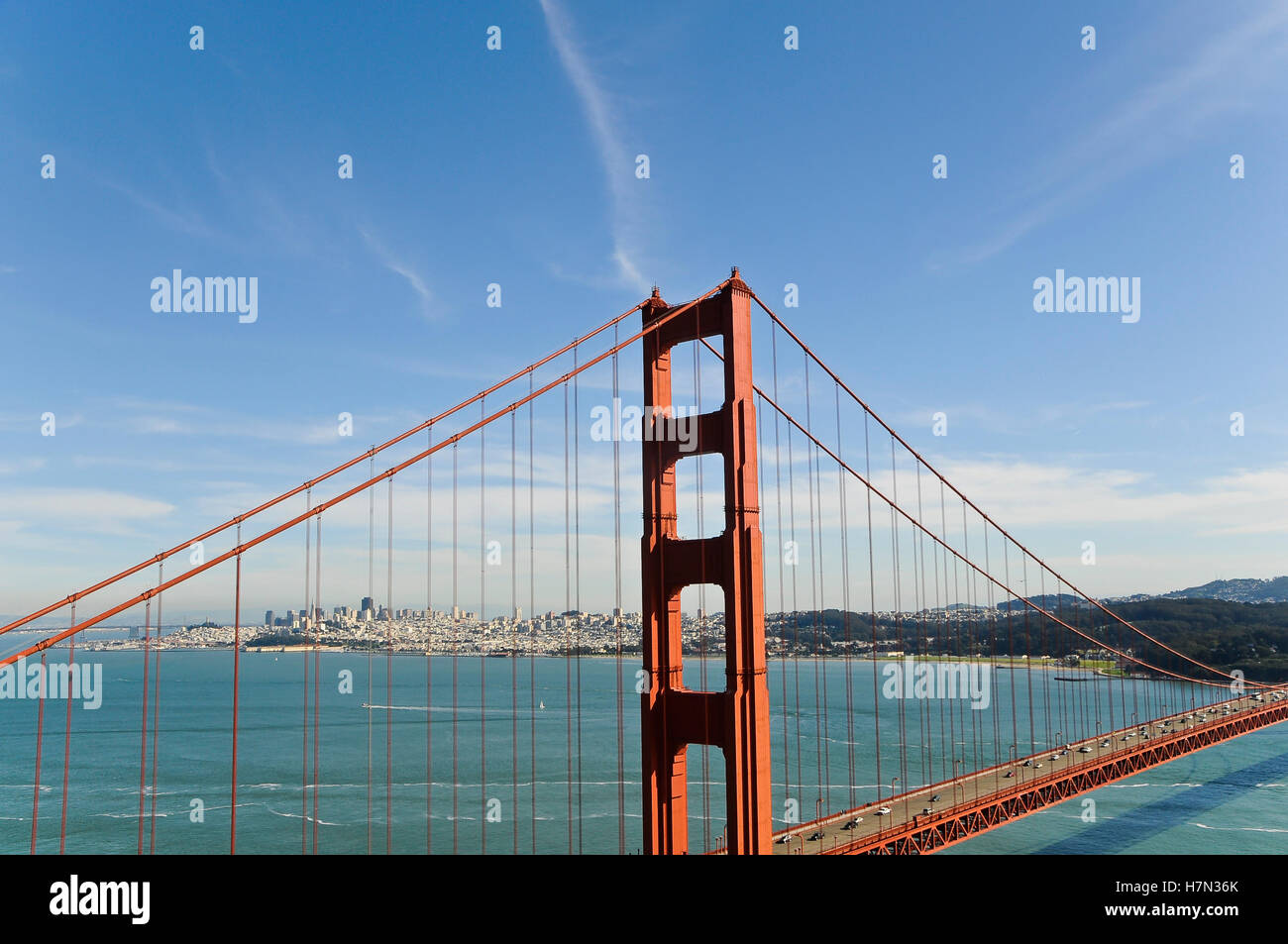 Golden Gate Bridge, San Francisco Banque D'Images