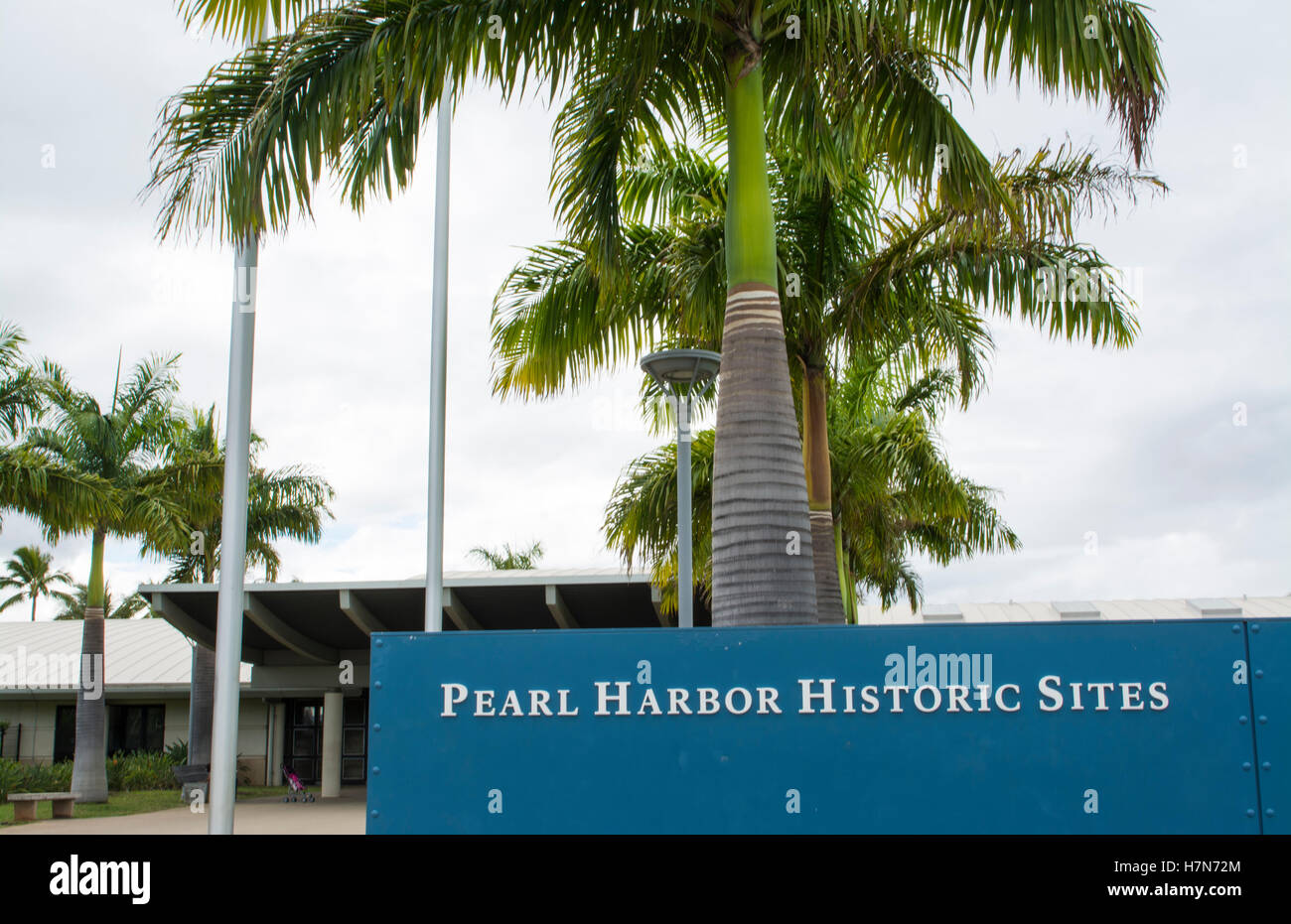 Honolulu, Hawaii Pearl Harbor Memorial morts de guerre Japon entrée attentat Banque D'Images