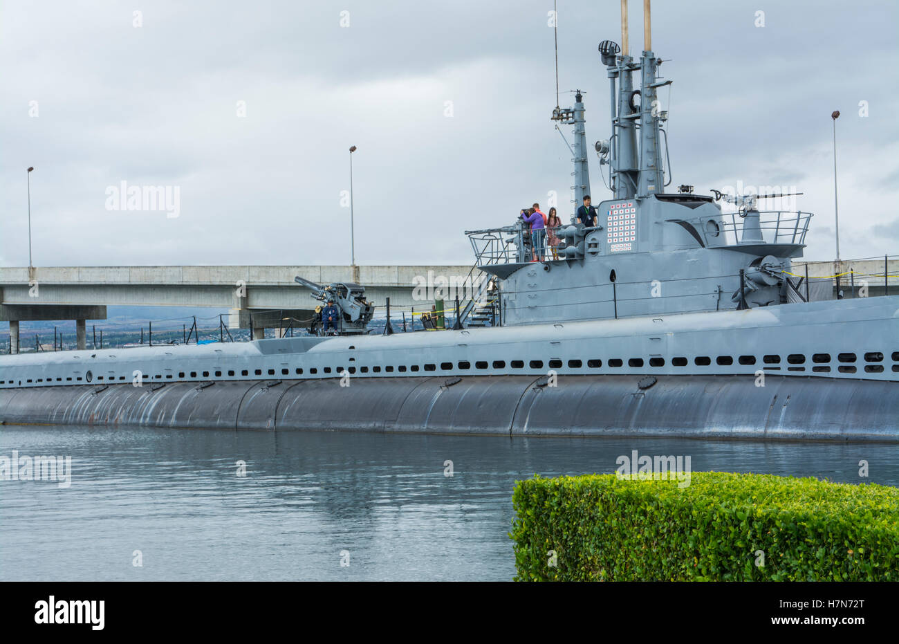 Pearl Harbor, Honolulu, Hawaii sous-marin USS Bowfin Memorial morts attentat au Japon Banque D'Images