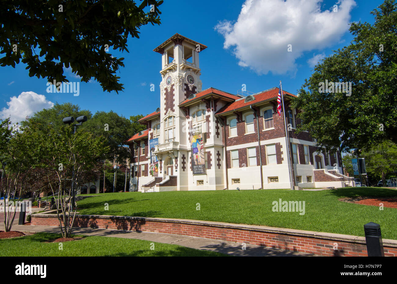 Lake Charles en Louisiane belle vieille ville historique située dans le sud de l'hôtel particulier 1911 Gouvernement Banque D'Images