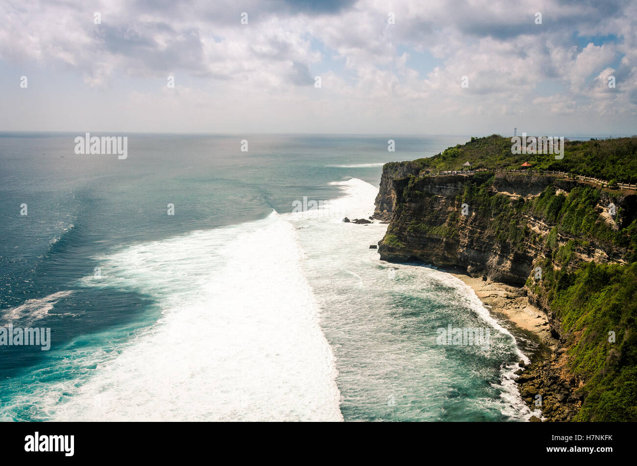 Falaises d'Ulu Watu Banque D'Images