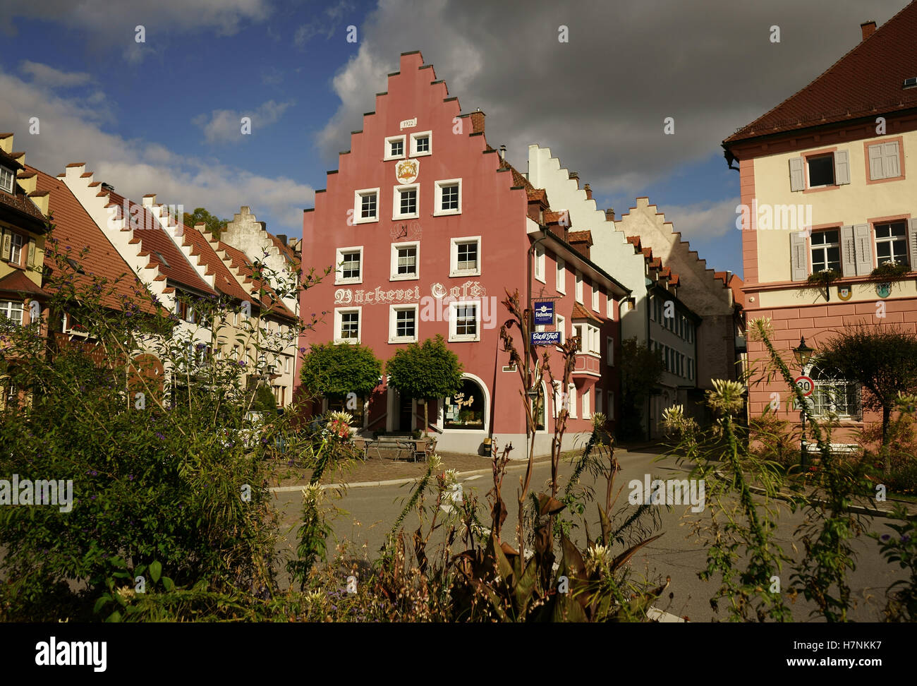 Ville historique Löffingen avec ,Rathausplatz, City Hall Square, Baden- Württemberg, Allemagne Banque D'Images