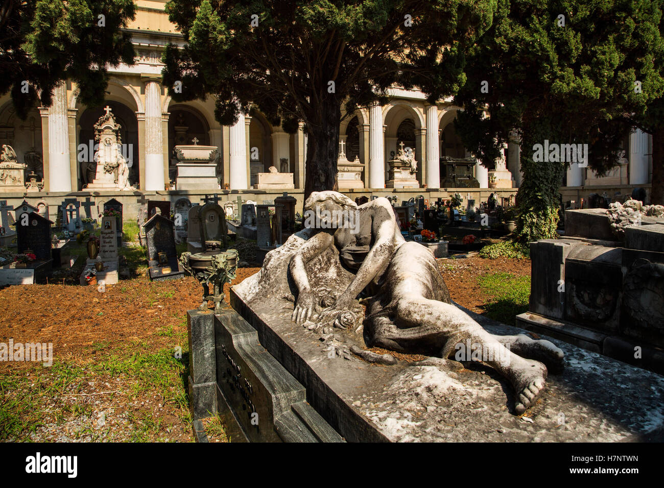 Staglieno cimetière monumental (Cimitero monumentale di Staglieno). Gênes. Mer Méditerranée. Ligurie, Italie Europe Banque D'Images