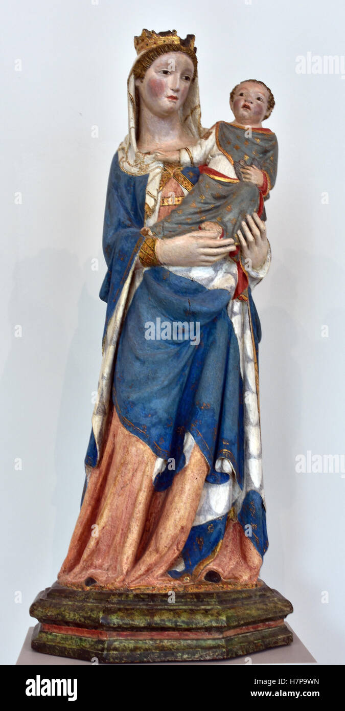 La Vierge et l'enfant 1320 Pérouse Italie Italien Banque D'Images