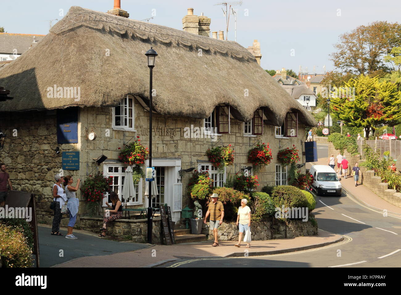 Le Village Dans Le Bar Et Dans L'hôtel Shanklin Sur L'île De Wight, Un