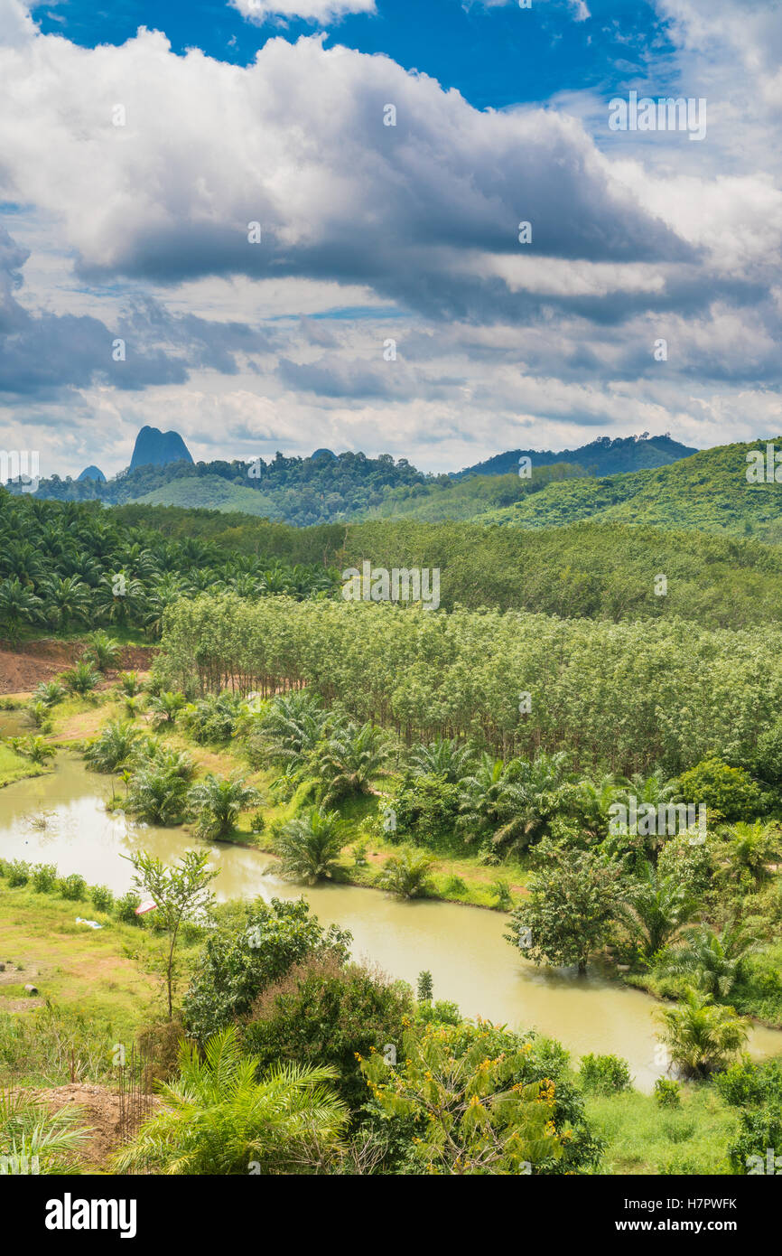 Sa-met-nang-shee, nouveau point de repère est le plus célèbre point de vue dans la province de Phang Nga, Thaïlande Banque D'Images