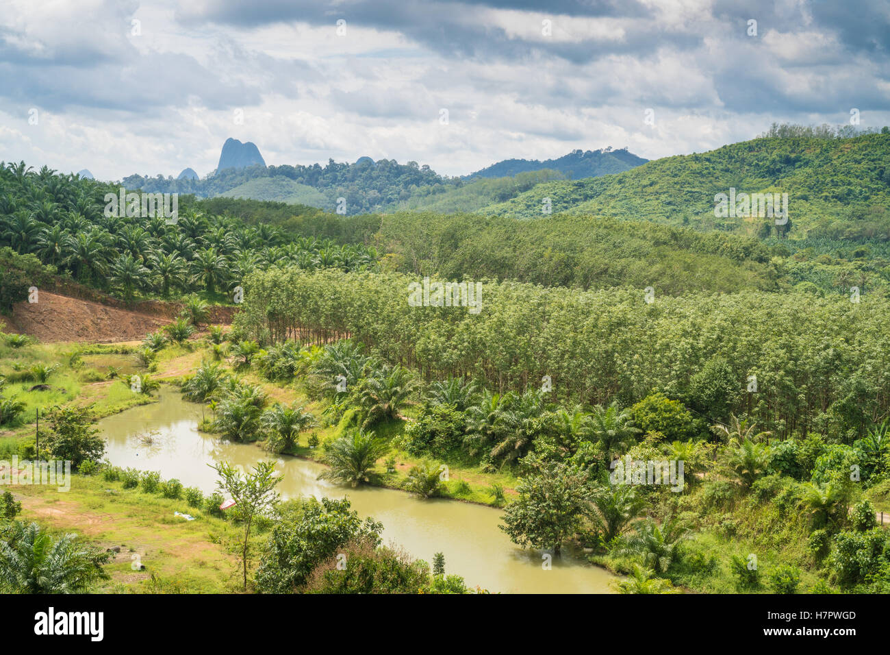 Sa-met-nang-shee, nouveau point de repère est le plus célèbre point de vue dans la province de Phang Nga, Thaïlande Banque D'Images