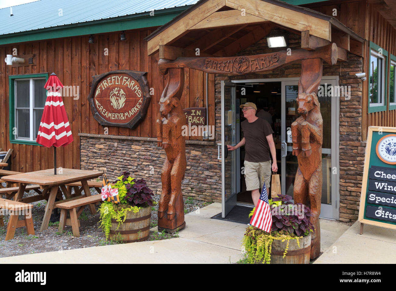 Maryland Local fromagers, FireFly Creamery, Accident, Maryland, USA FireFly Creamery, Accident, Maryland, USA Banque D'Images