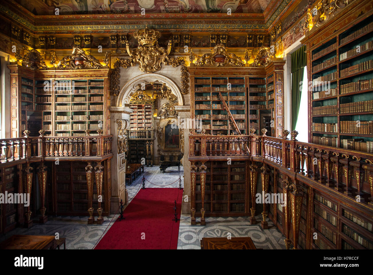 La Bibliothèque Joanina (Biblioteca Joanina) à l'Université de Coimbra,  Portugal, Europe Photo Stock - Alamy