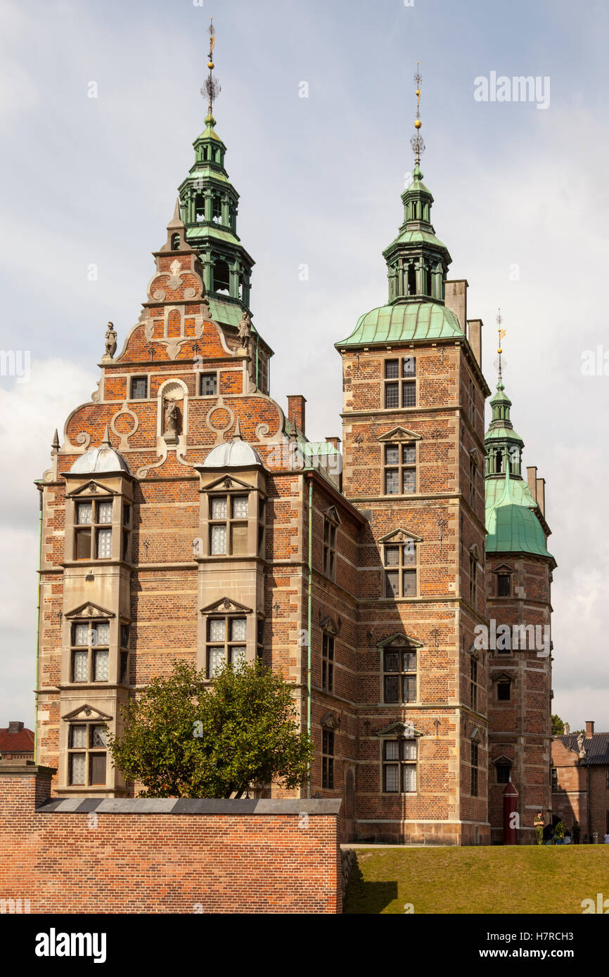Le château de Rosenborg, Copenhague, Danemark Banque D'Images