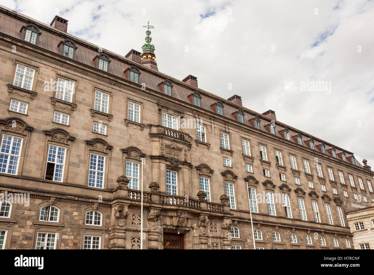 Le bâtiment du Parlement, Christiansborg Palace, Slotsholmen, Copenhague, Danemark Banque D'Images
