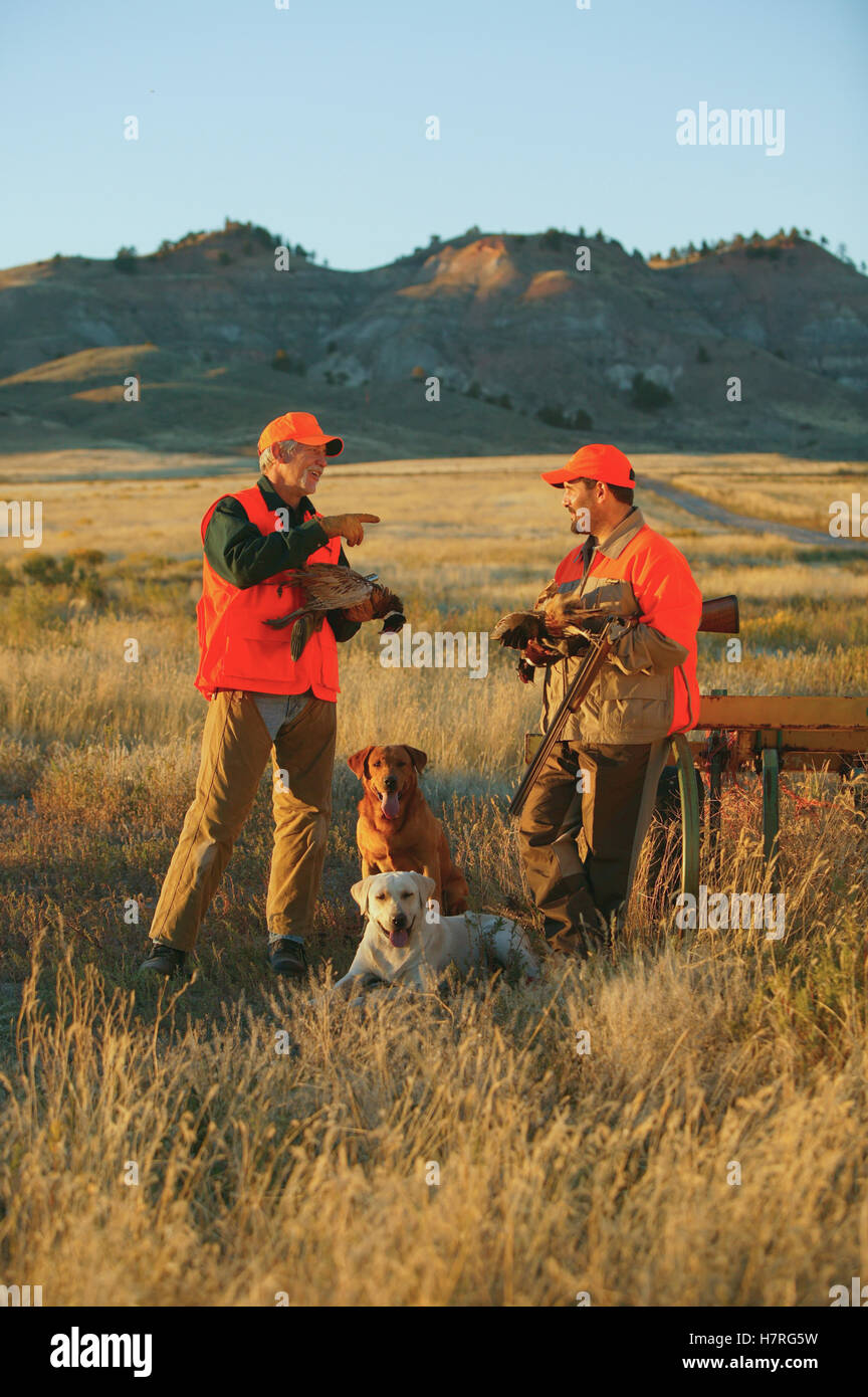 Les chasseurs d'oiseaux de montagne Banque D'Images