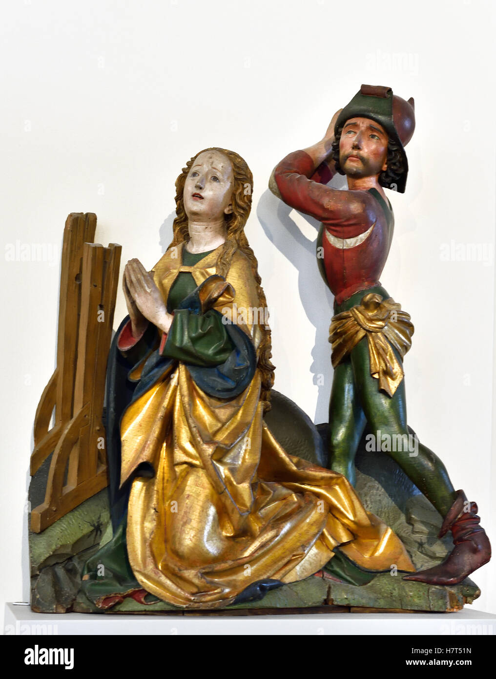 La décapitation de St Catherine 1480 Michel Erhart 1469-1522 Allemand Allemagne Ulm Banque D'Images