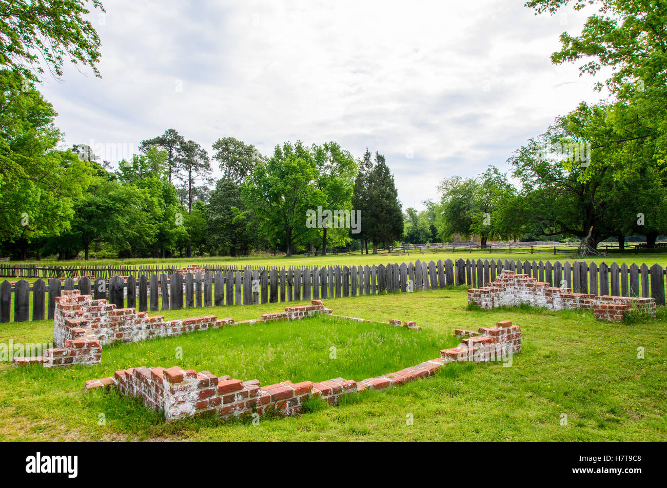Jamestown National Historic Site Banque D'Images