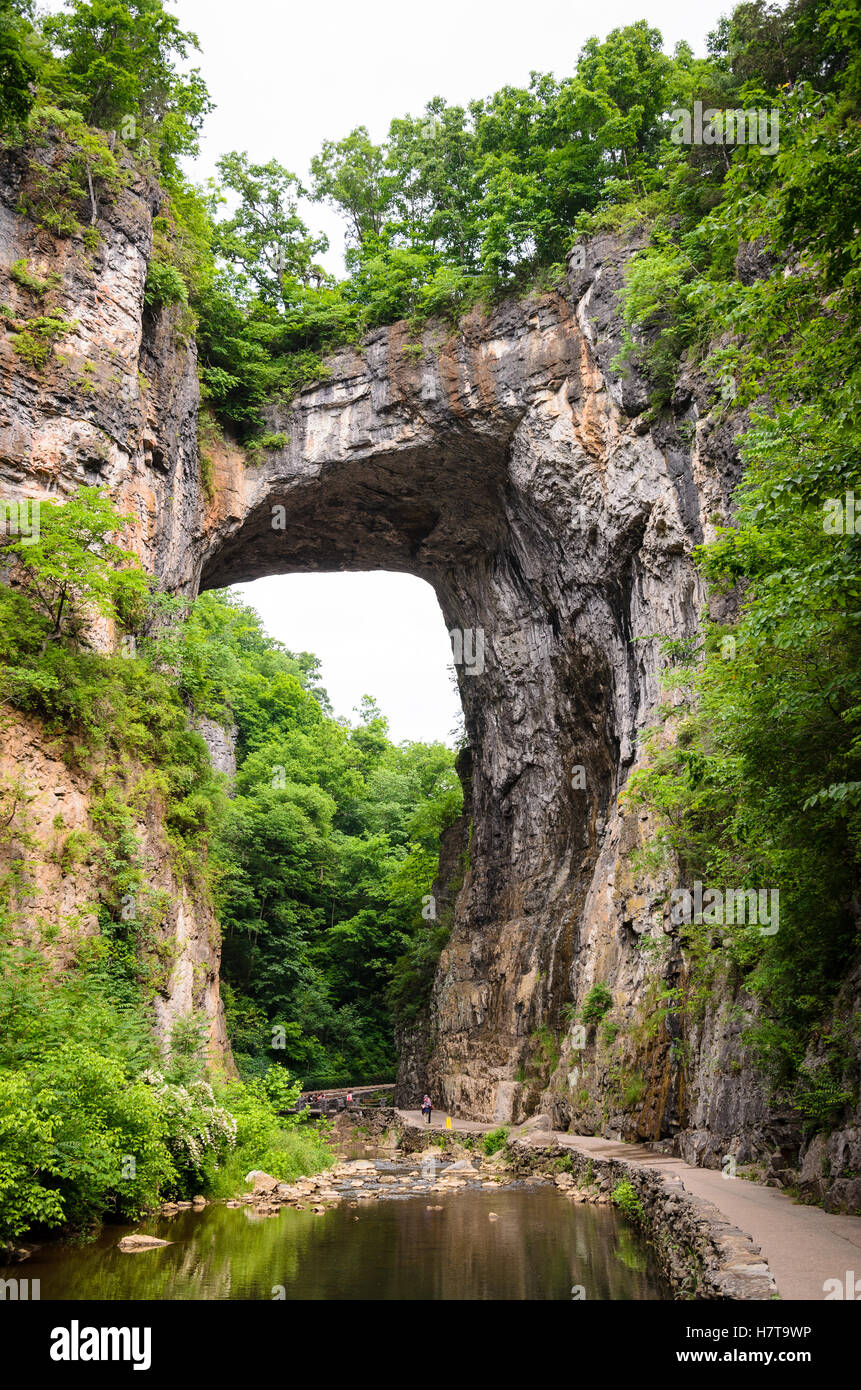 Pont naturel, Virginia Banque D'Images