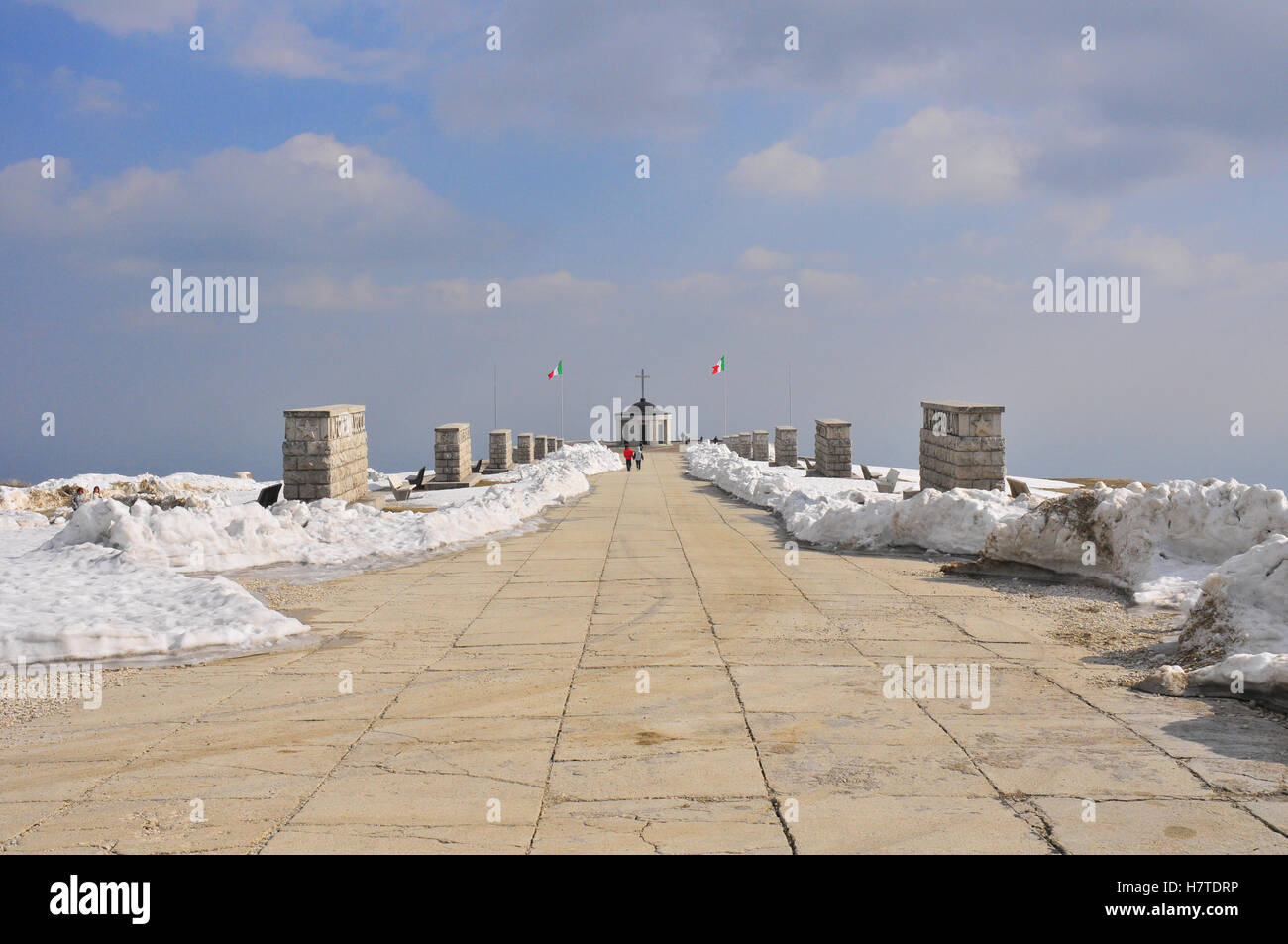 Sacrario militare, le Monte Grappa, Possagno, Trévise Banque D'Images