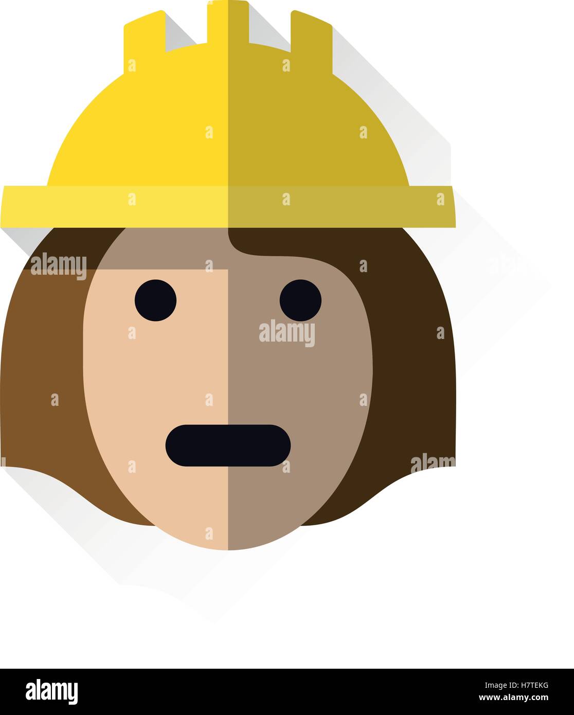 Femme avec casque de travail Illustration de Vecteur