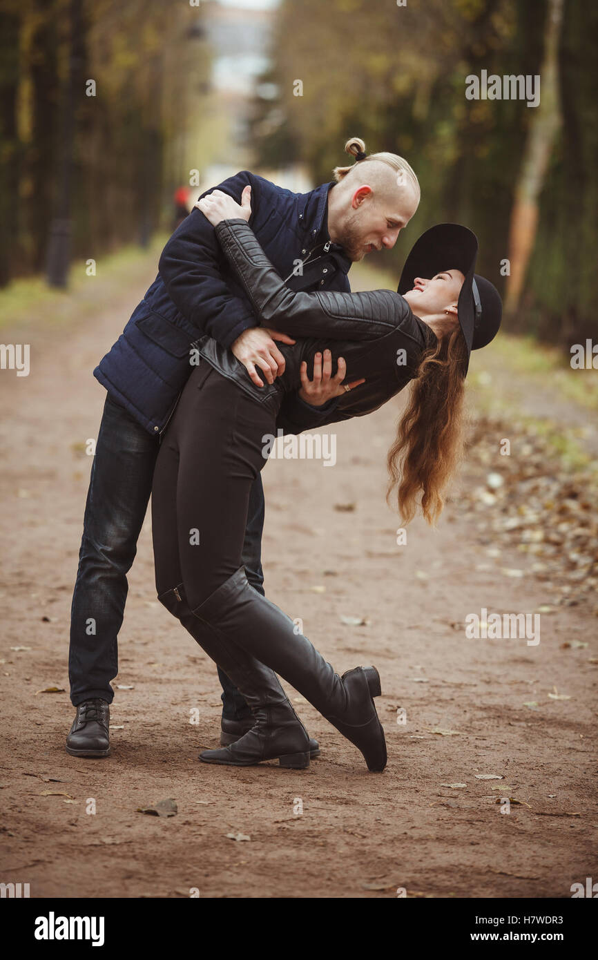 Histoire d'amour d'un couple Banque D'Images