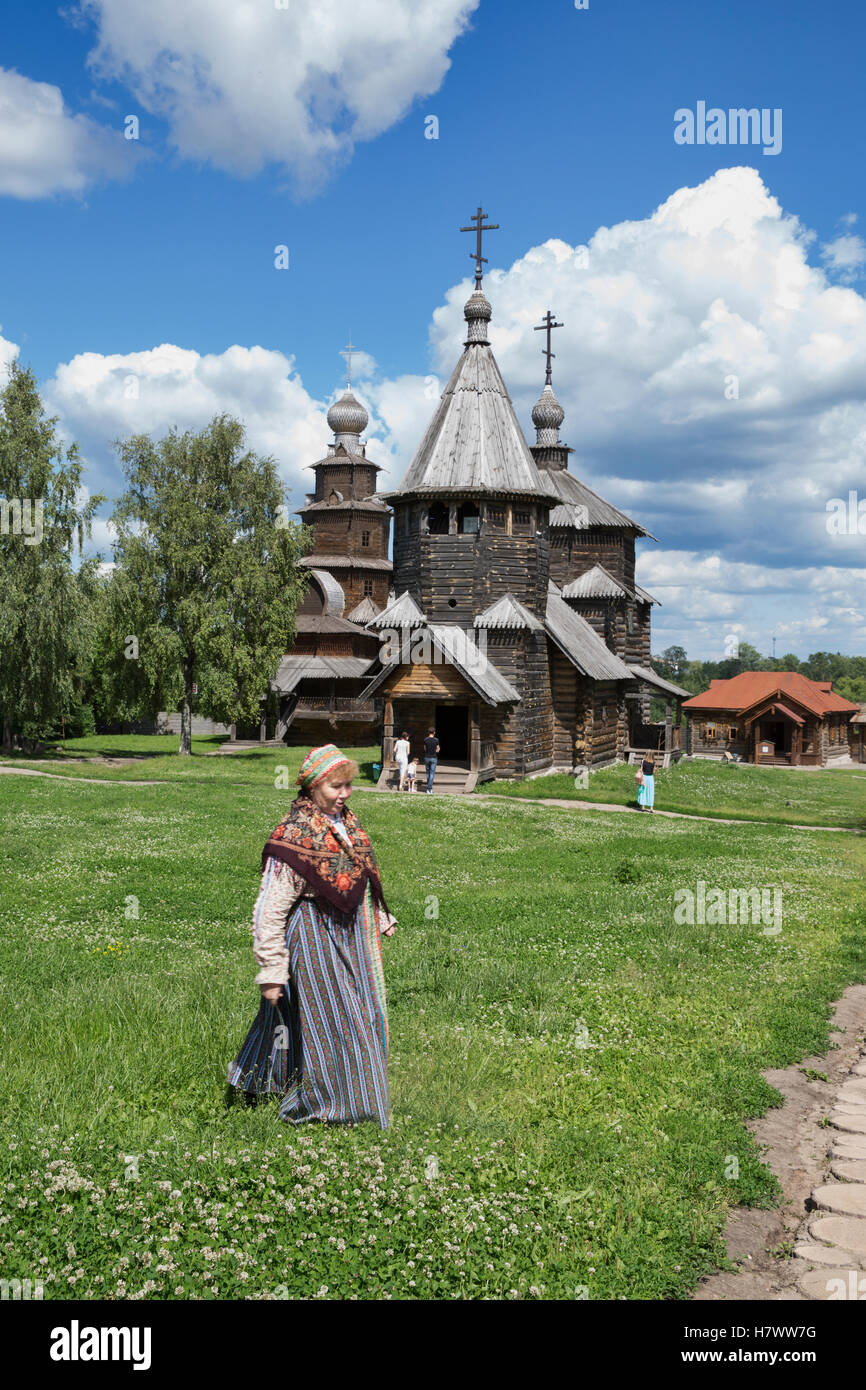 Musée de l'architecture en bois. Suzdal. La Russie Banque D'Images