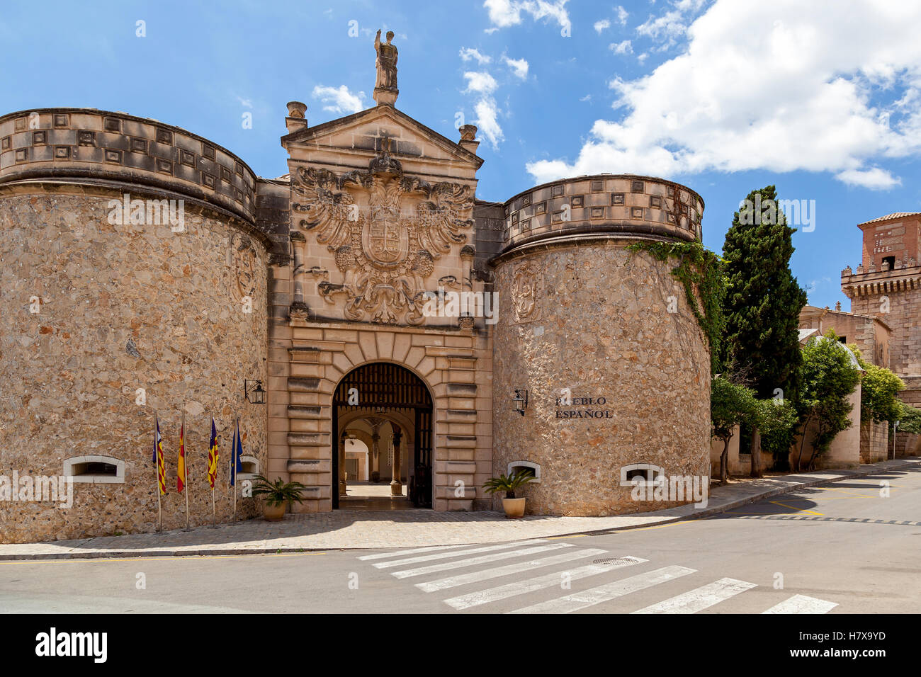 Pable Espanol village espagnol, un musée en plein air à Palma de Majorque. Il situé dans le quartier de Son Espanolet. Ce musée Banque D'Images Pable Espanol village espagnol, un musée en plein air à Palma de Majorque. Il situé dans le quartier de Son Espanolet. Ce musée Banque D'Images
