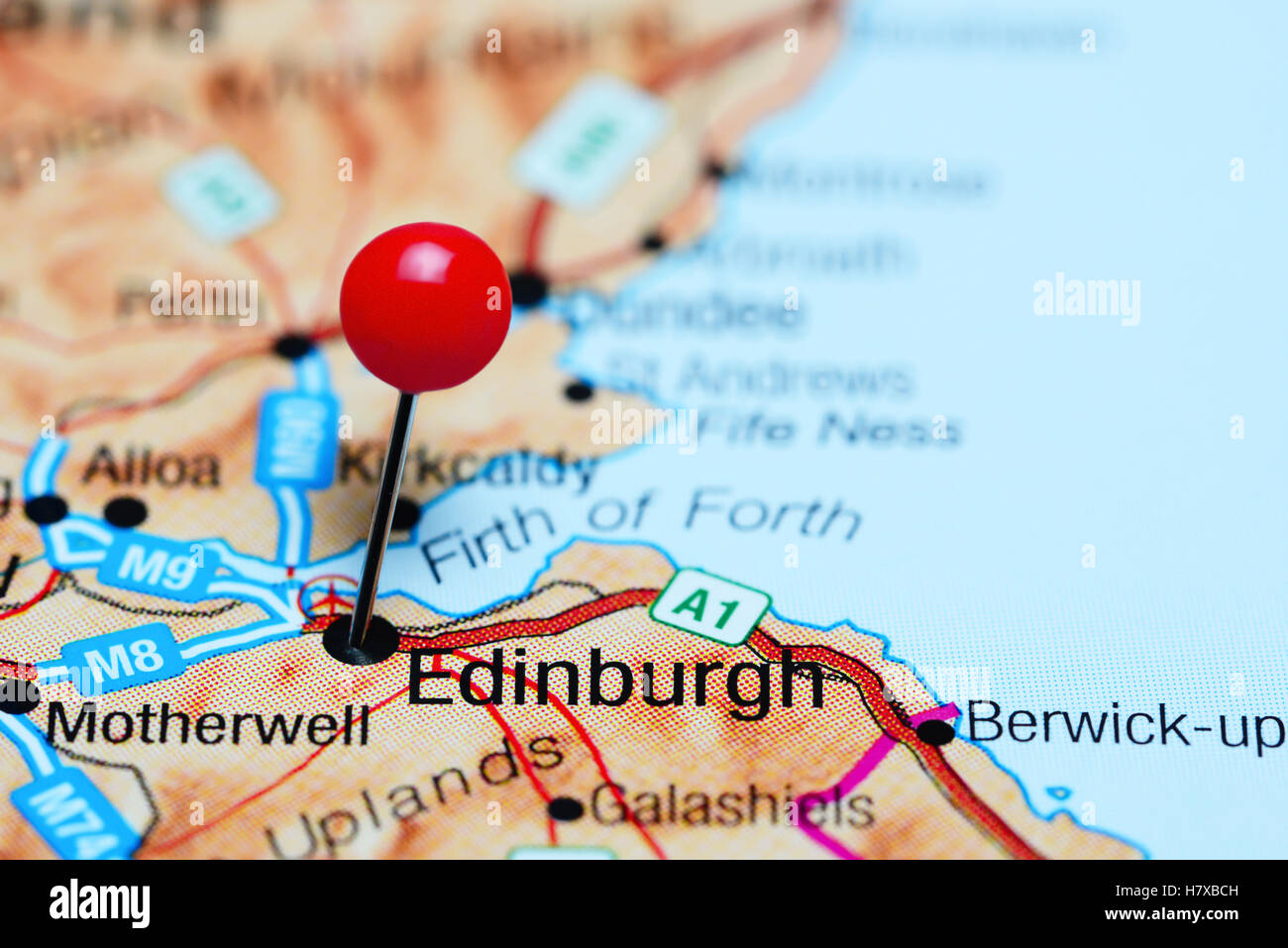 edinburgh-scotland-united-kingdom-map-banque-de-photographies-et-d