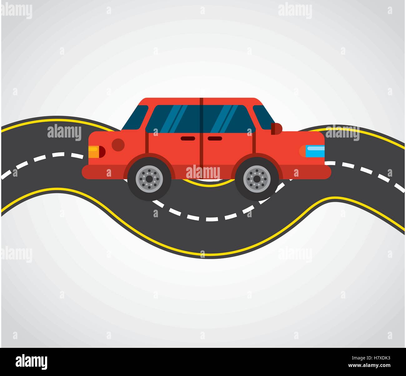 Le transport par véhicule automobile vecteur icône illustration design Illustration de Vecteur