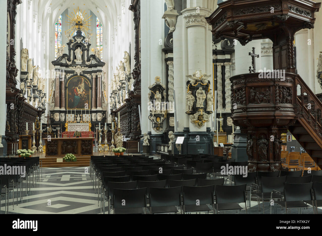 St Pauluskerk, Anvers, Flandre orientale, Belgique Banque D'Images