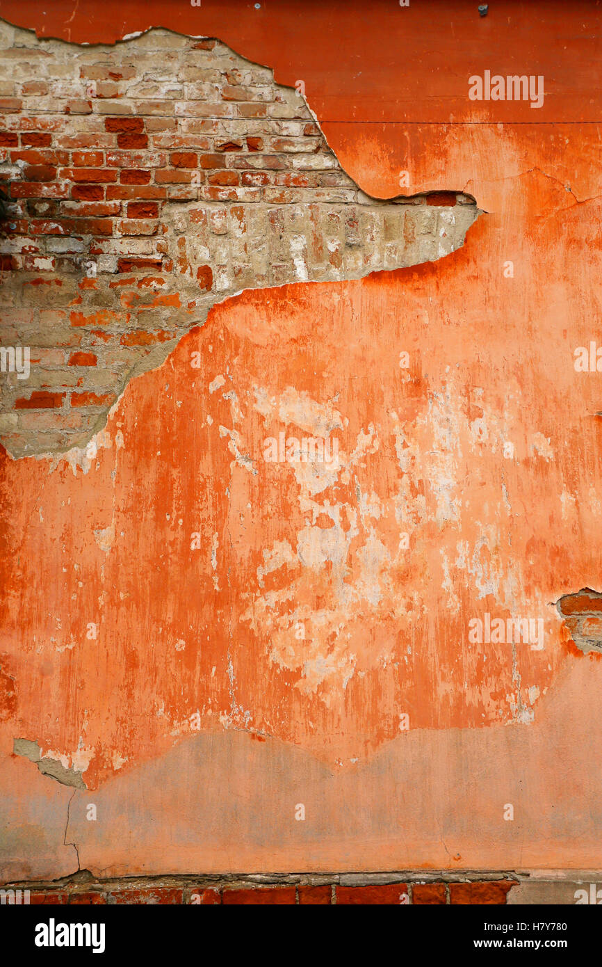 Beau mur de briques rouges Banque D'Images