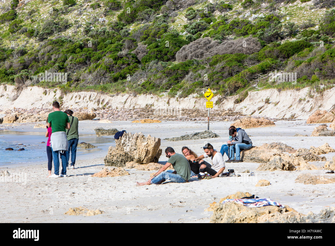 Stokes Bay Beach sur la côte nord de l'île Kangourou, Australie du Sud Banque D'Images