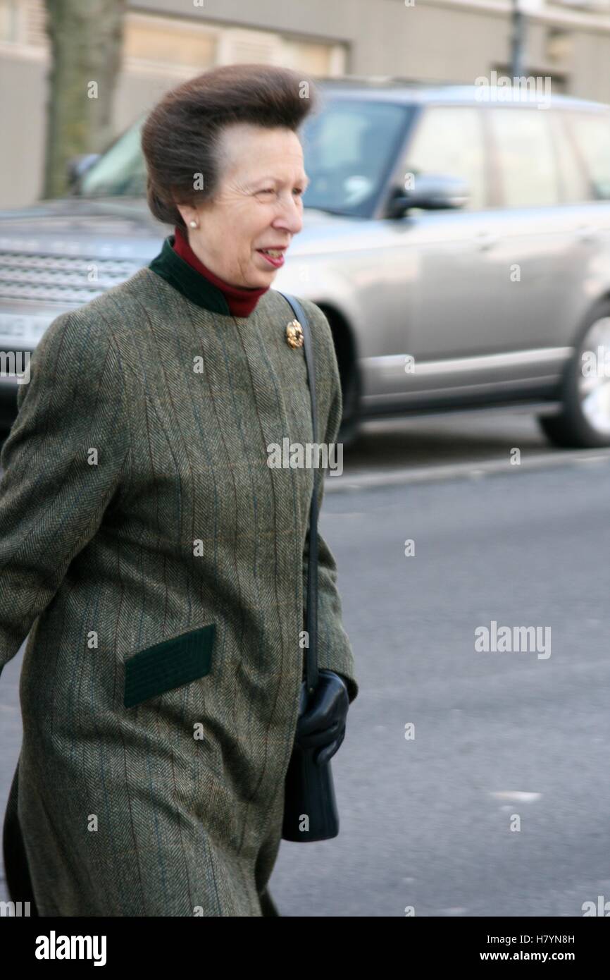Son Altesse Royale la princesse royale de l'Université Métropolitaine de Leeds visites Janvier 2014 Banque D'Images