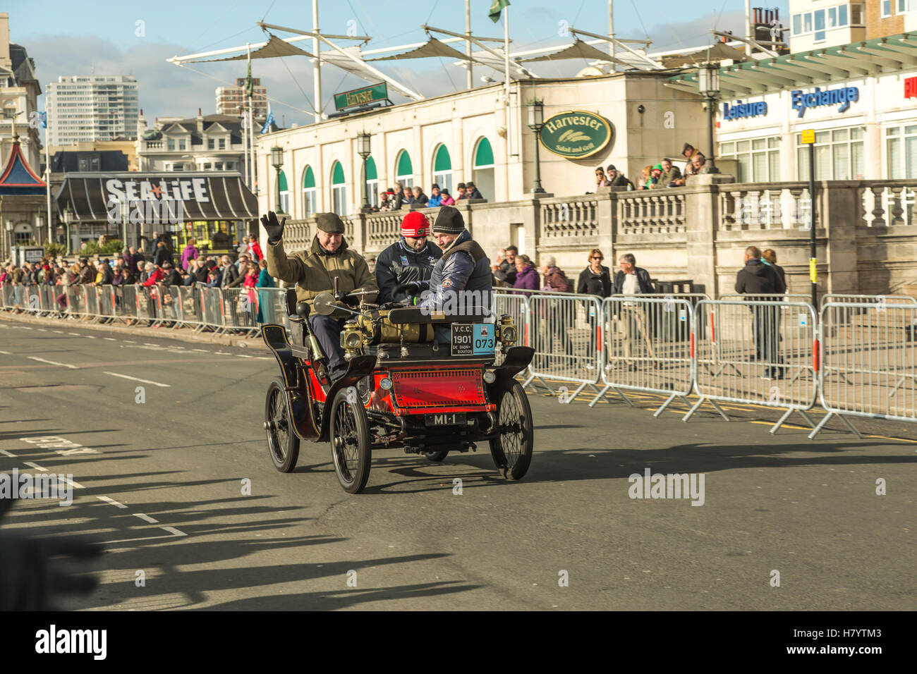 Bonham's London to Brighton Veteran Rallye automobile annuel Banque D'Images