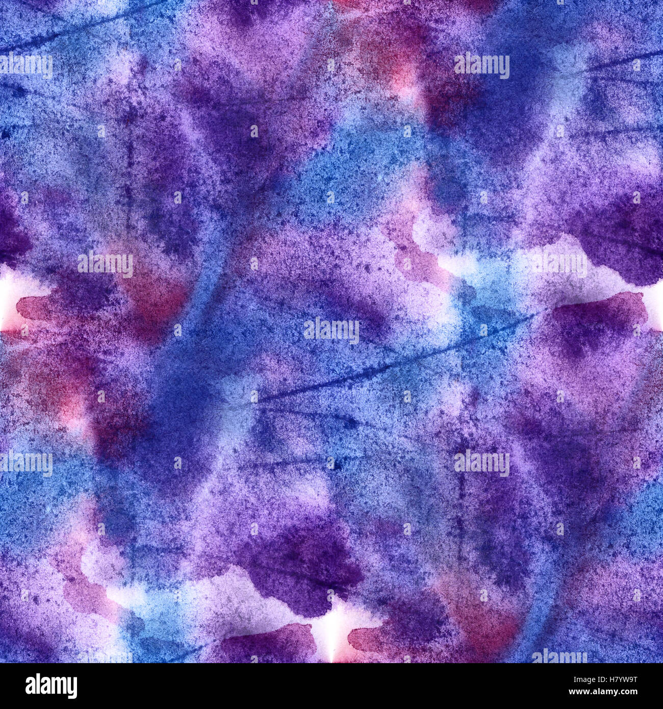 Abstrait coloré aquarelle transparente pour fond bleu violet. art numérique papier peint peinture aquarelle Banque D'Images