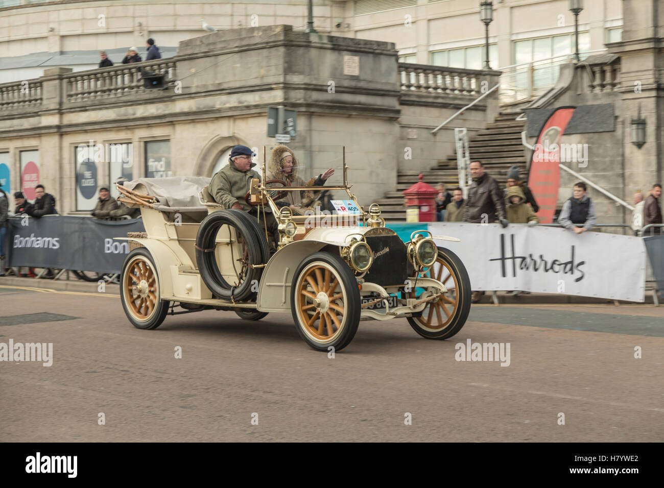 Bonham's London to Brighton Veteran Rallye automobile Banque D'Images