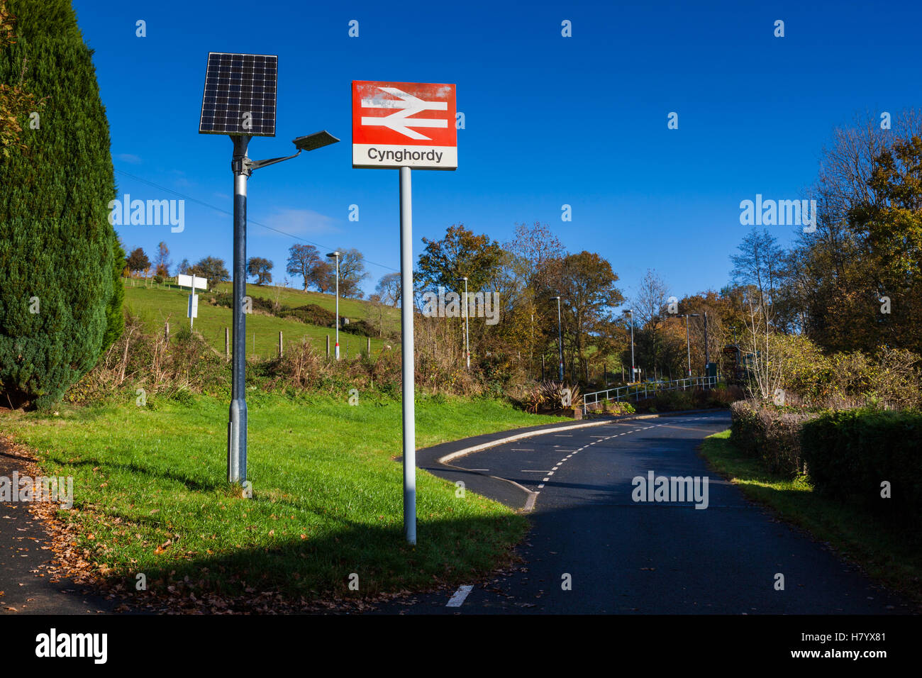 Cynghordy, sur la ligne de Cœur du Pays de Galles, Carmarthenshire, Pays de Galles Banque D'Images