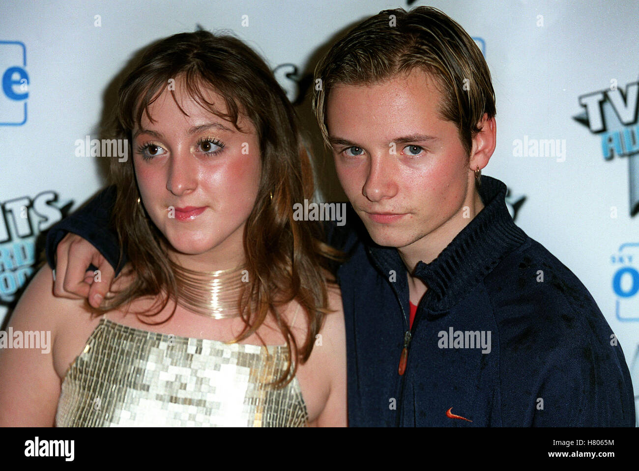 NATALIE CASSIDY JACK RYDER PLAT HITS AWARDS WEMBLEY ARENA Londres Angleterre 29 octobre 2000 Banque D'Images