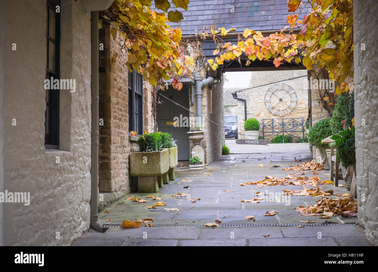 Beau village pittoresque de Burford Cotswolds en Angleterre, Banque D'Images