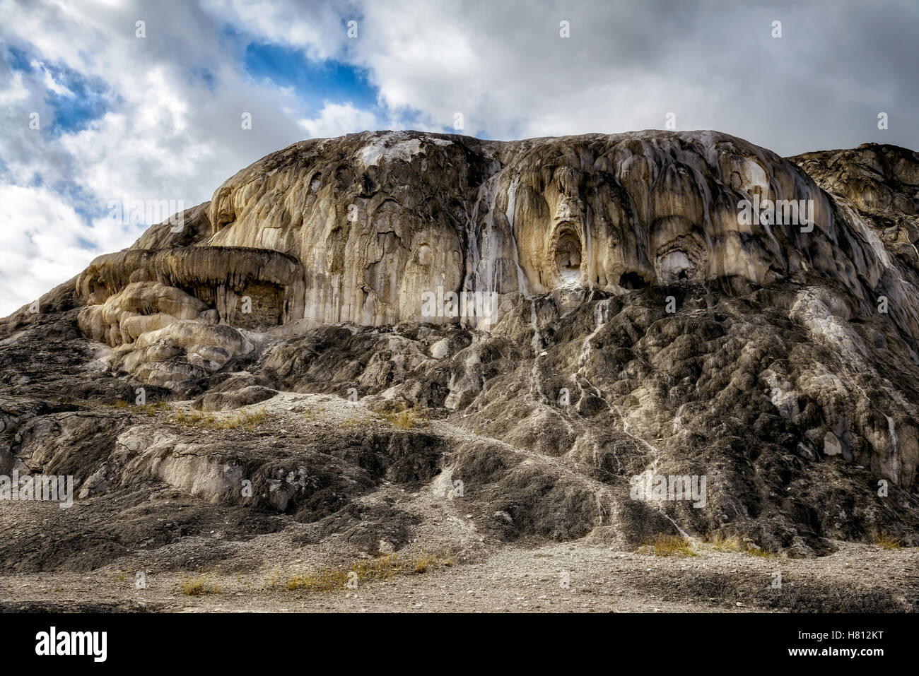 Grand Mound au Mammoth Hot Springs Banque D'Images