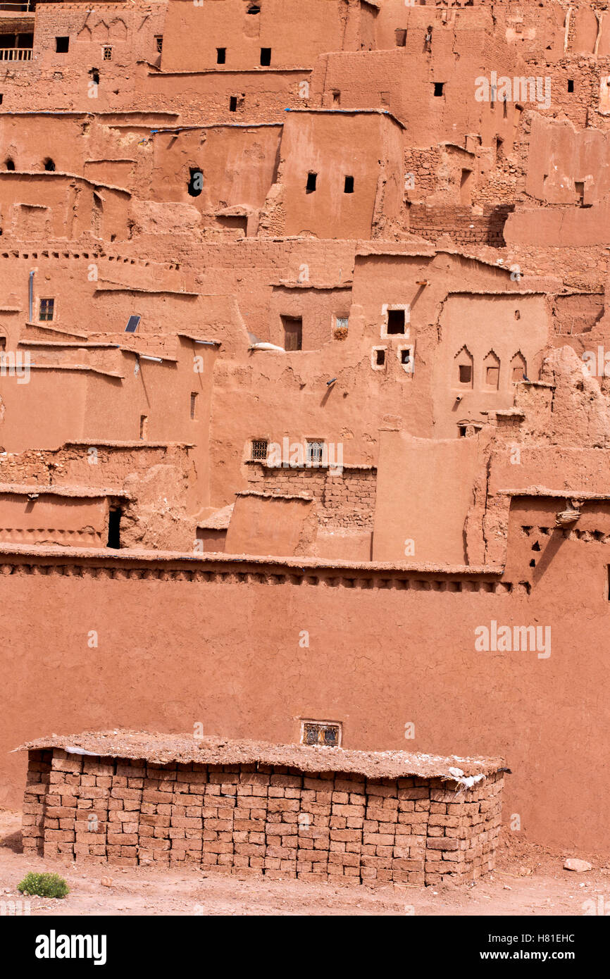 Maroc,Ksar d'Ait Benhaddou, Banque D'Images