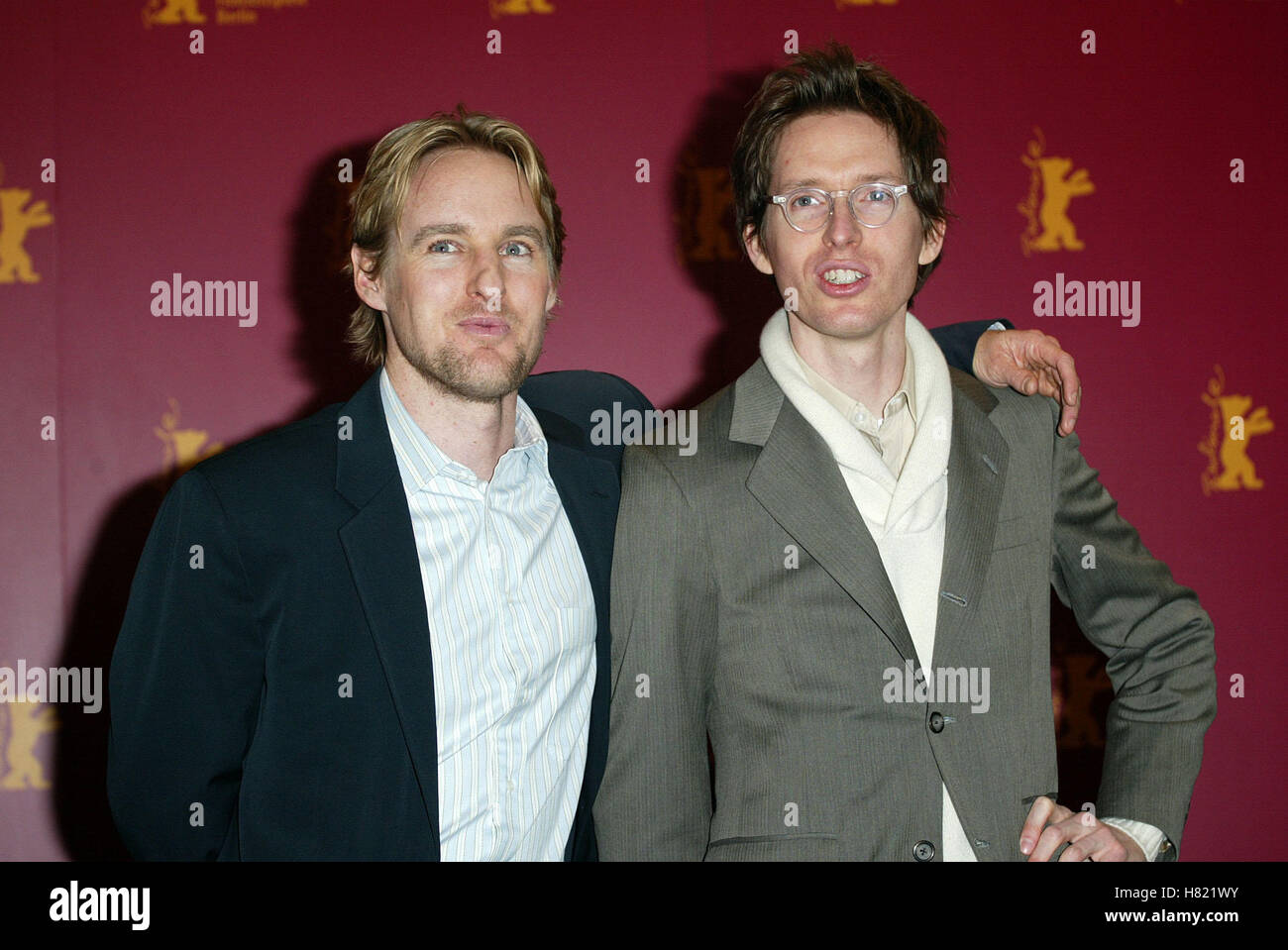 OWEN WILSON ET WES ANDERSON FESTIVAL DU FILM DE BERLIN POTSDAMER PLATZ BERLIN ALLEMAGNE 13 Février 2002 Banque D'Images