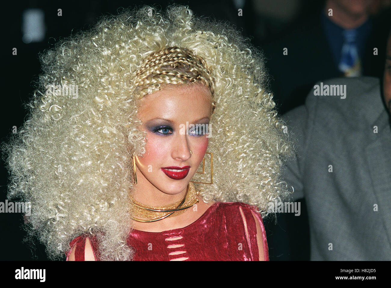 CHRISTINA AGUILERA BLOCKBUSTER AWARDS LOS ANGELES USA 10 avril 2001 Banque D'Images