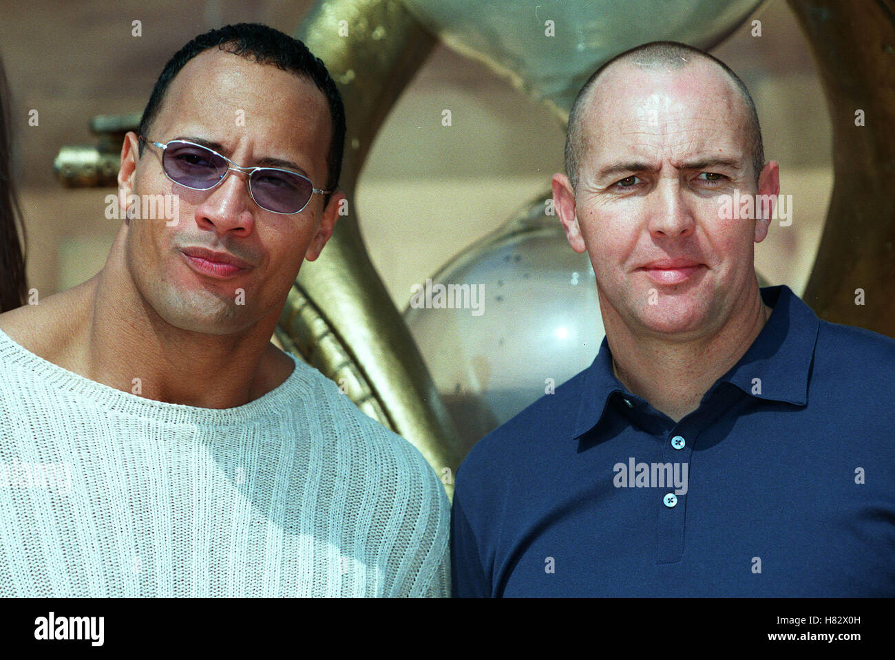 La roche & Arnold Vosloo la momie RETOURNE LANCER LA VIDÉO SANTA MONICA USA 03 Octobre 2001 Banque D'Images