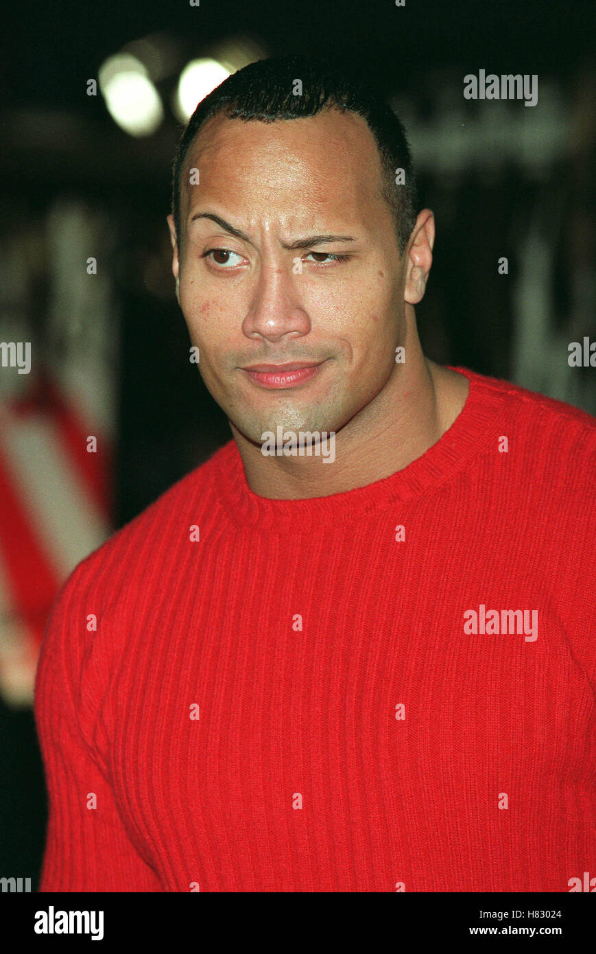 DWAYNE JOHNSON (alias The Rock) OCEAN'S ELEVEN PREMIÈRE MONDIALE WESTWOOD LOS ANGELES USA 05 décembre 2001 Banque D'Images